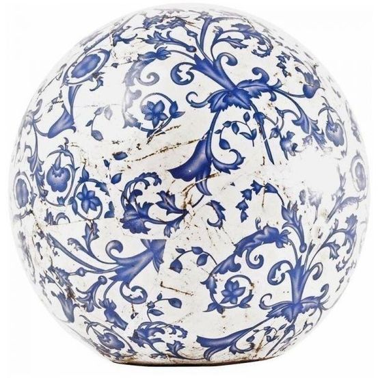 Boule en céramique patiné
