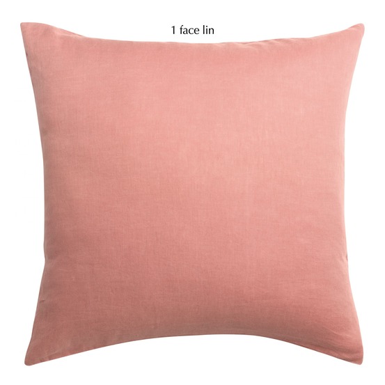 Taie d'oreiller linco blush 65 x 65 cm