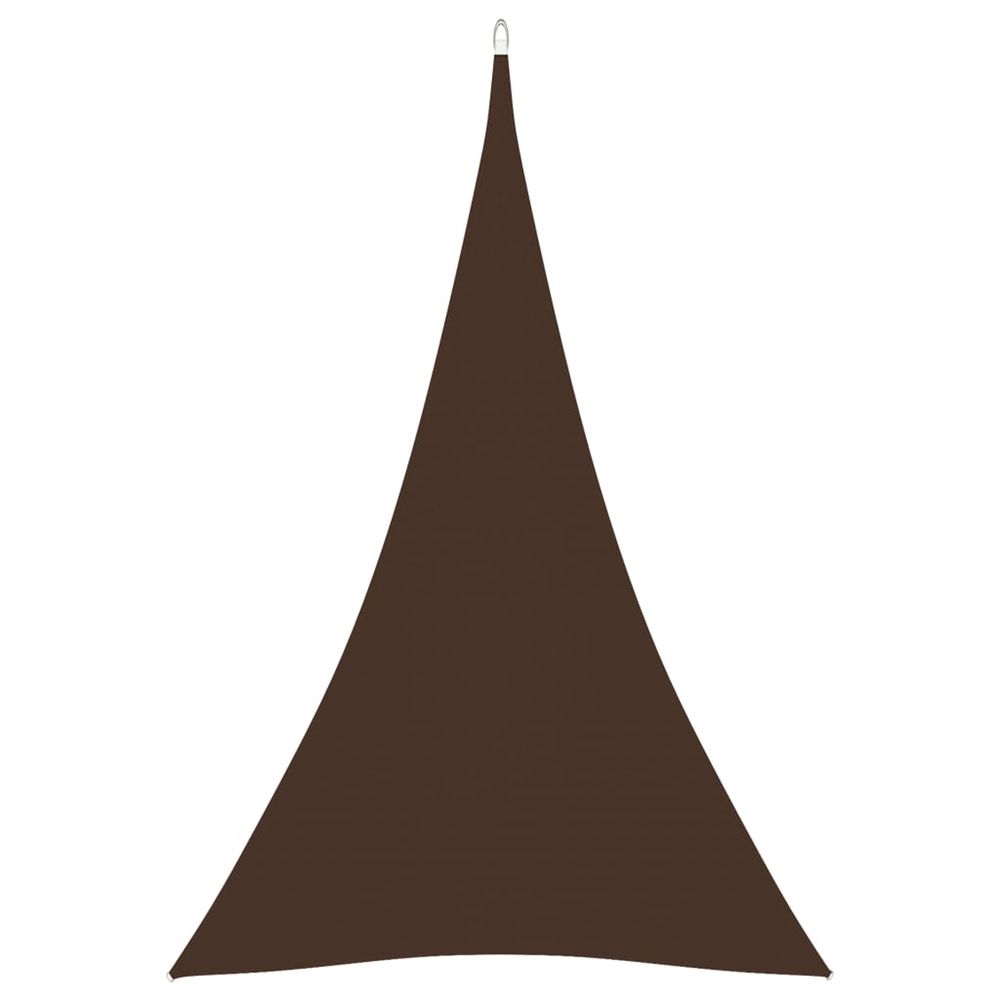 Voile de parasol tissu oxford triangulaire 4x5x5 m marron