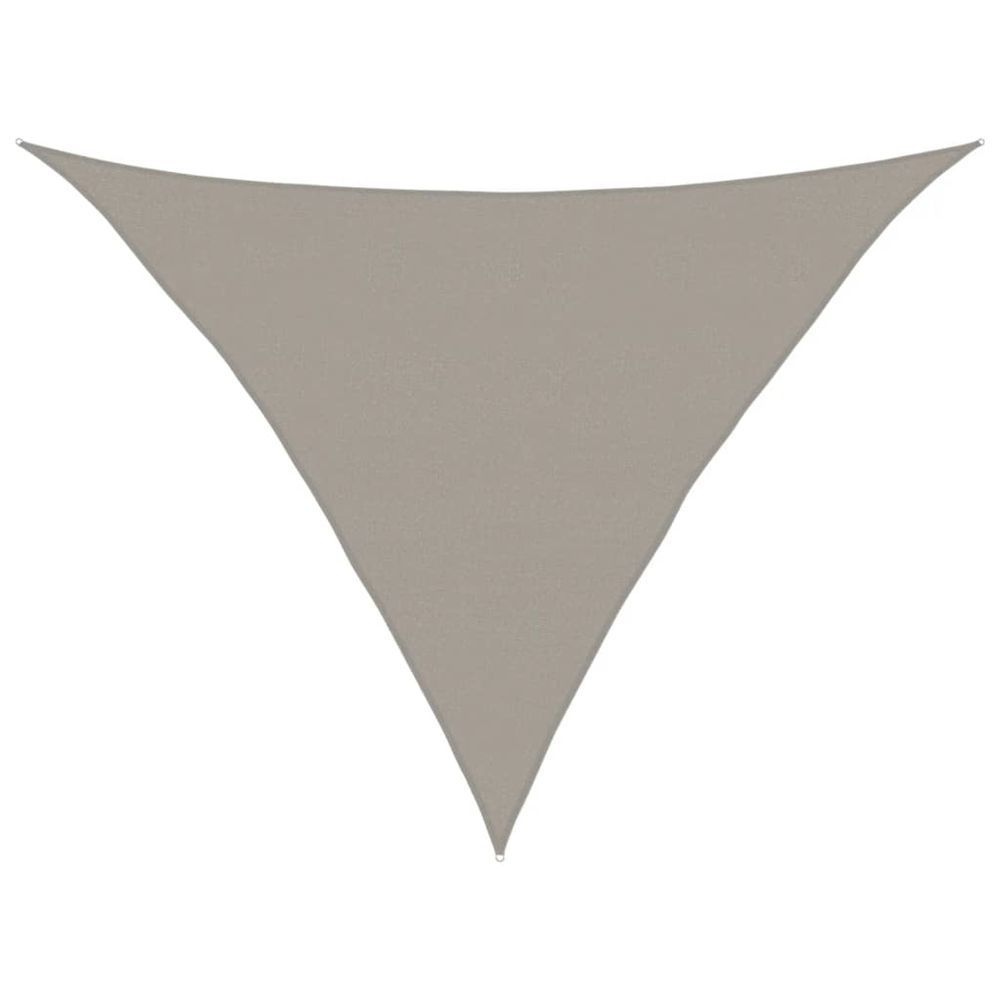 Voile d'ombrage 160 g/m² triangulaire gris clair 5x5x6 m pehd