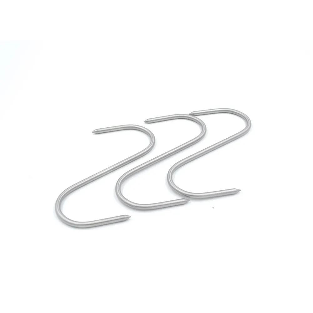 Lot de 12 esses de boucher 12 cm crochet à viandes