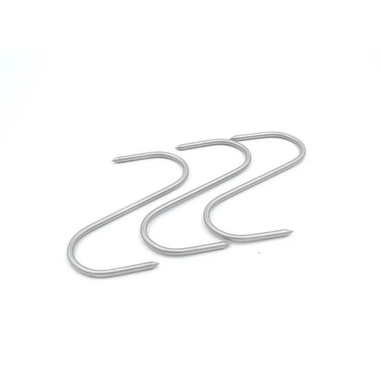 Lot de 12 esses de boucher 12 cm crochet à viandes