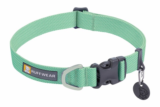Collier pour chien léger et minimaliste hi & light™. Couleur: sage green (vert sauge), taille: m (36-51cm)