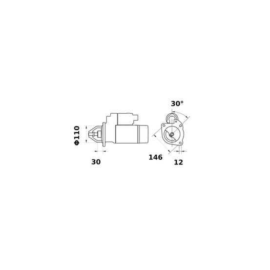 Démarreur squal is0532 démarrage puissant 12v pour fiat sofim - squal