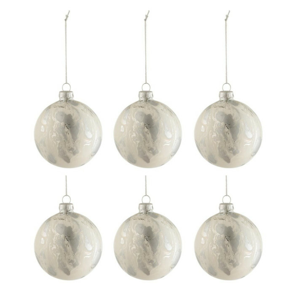 Lot de 6 boules de noël 