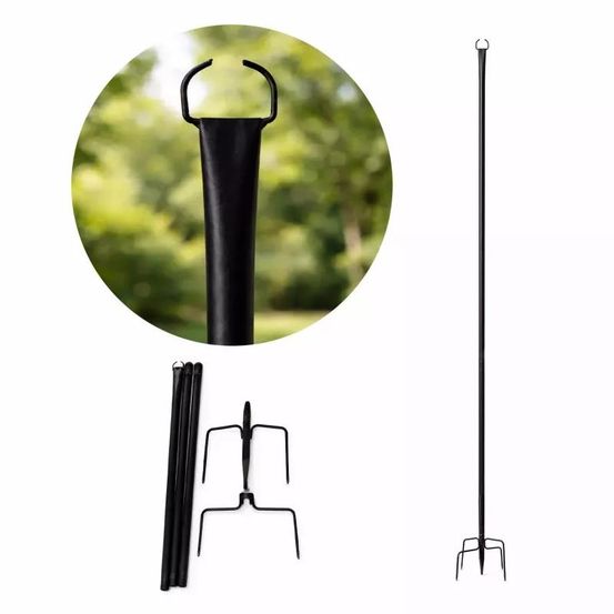 Lot de 2 piquets à planter pour guirlande guinguette 288cm