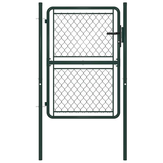 Portail de jardin en acier vert 100 x 150 cm