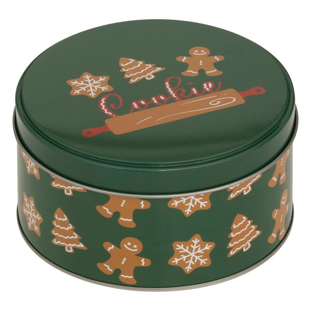 5five - boîte de conservation noël 2,4l rond en métal