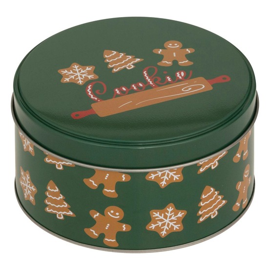 5five - boîte de conservation noël 2,4l rond en métal