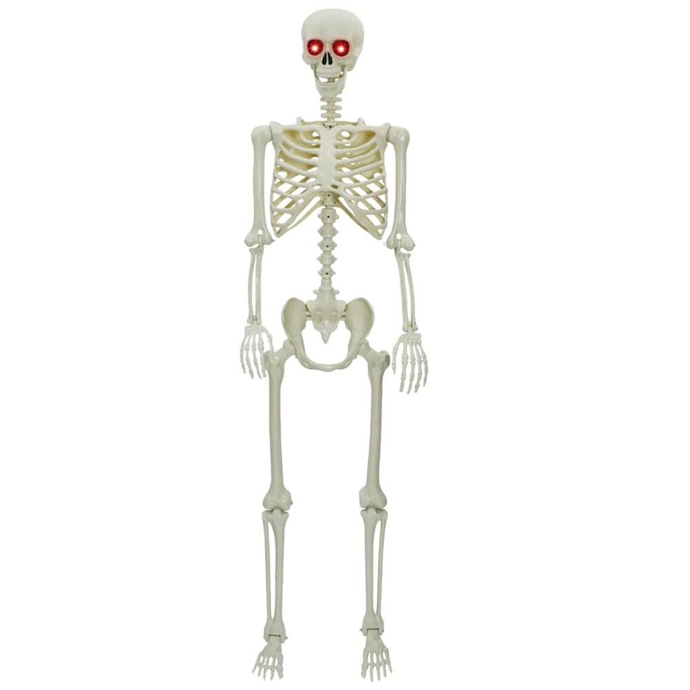 Squelette d'halloween blanc 155 x 38,5 cm polypropylène