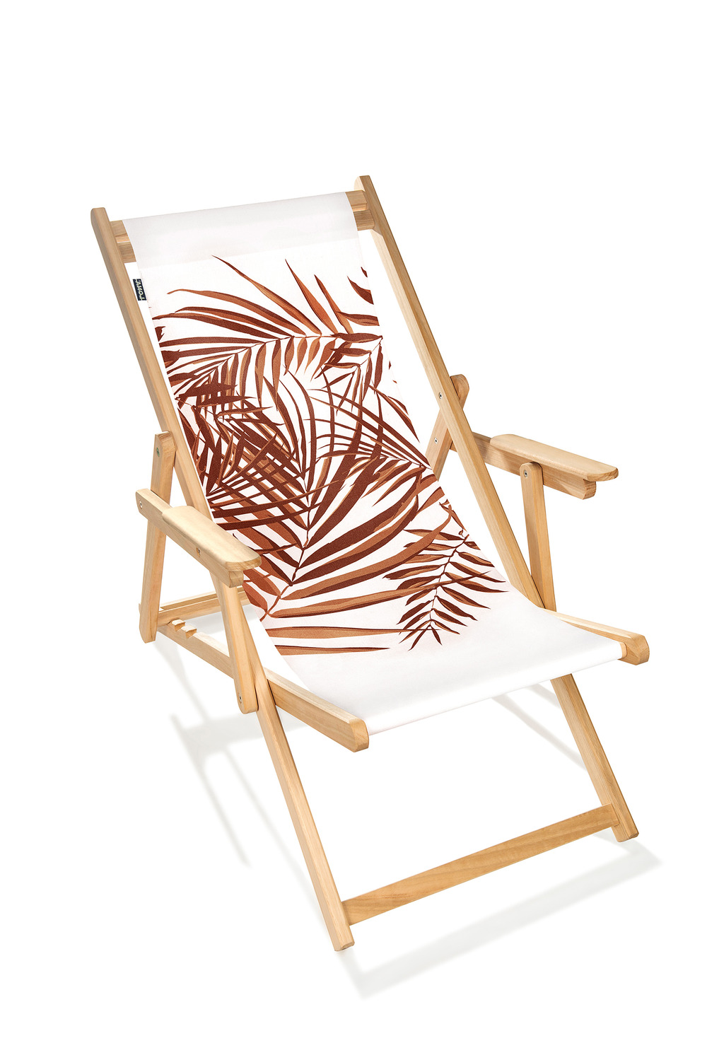 Chilienne LONA bois/coton - PALME BRIQUE