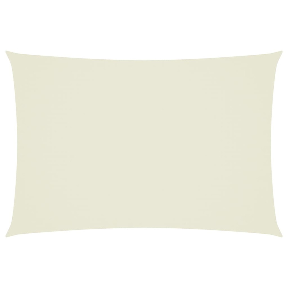 Voile de parasol tissu oxford rectangulaire 3x5 m crème