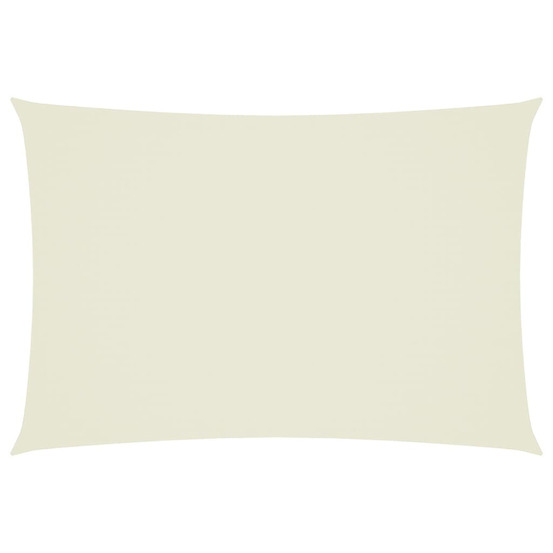 Voile de parasol tissu oxford rectangulaire 3x5 m crème