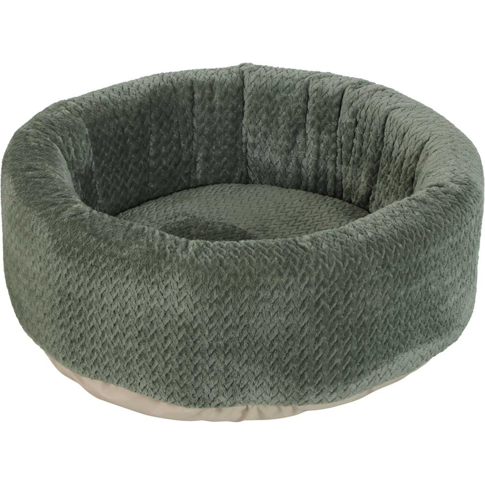 Corbeille ronde pour chat en fourrure olympe 54 cm