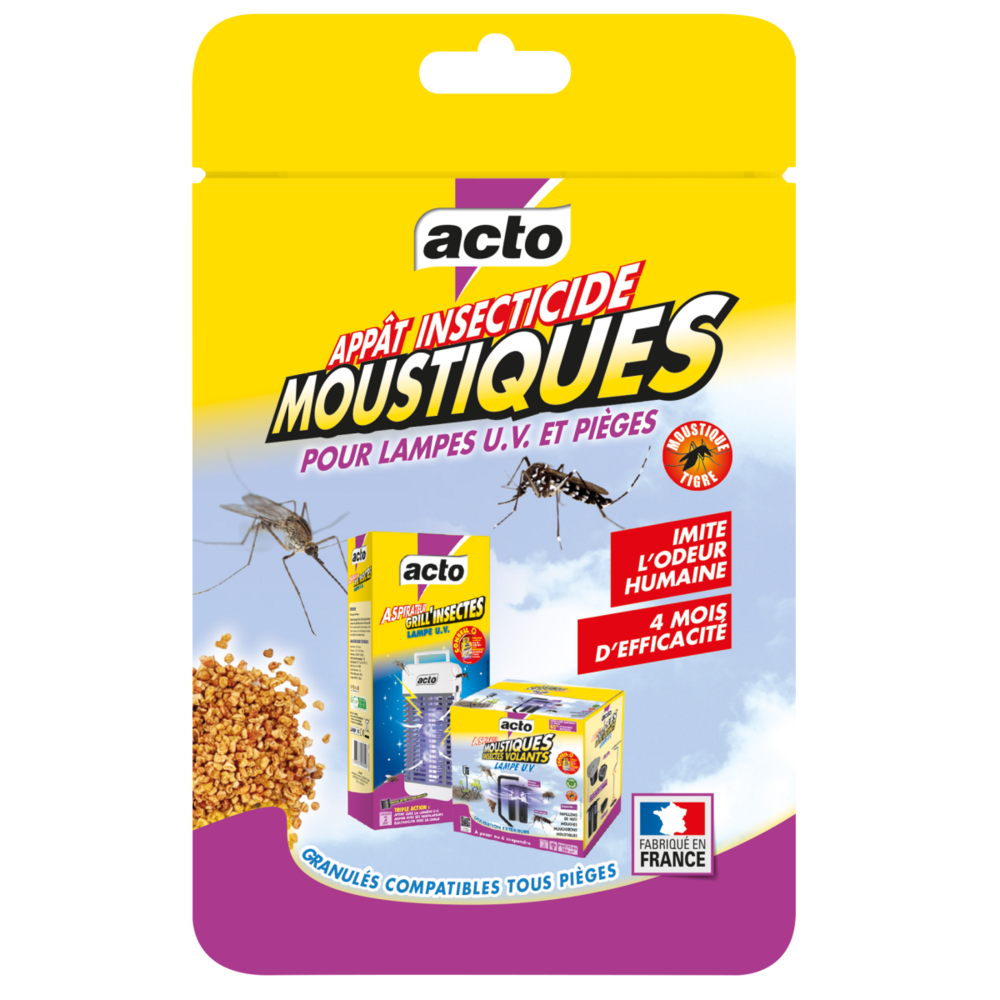 Acto moustiques granulés : le renfort indispensable pour vos pièges