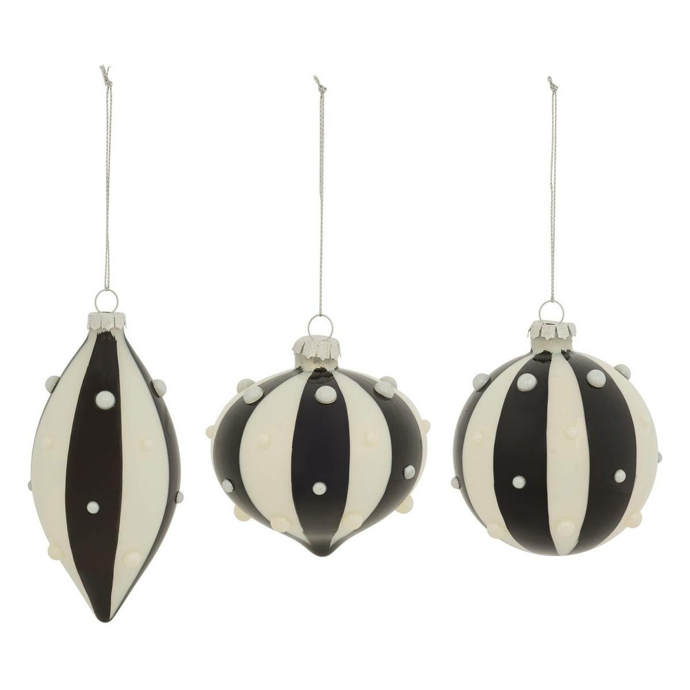 Bdn verre x3 noir blanc raye