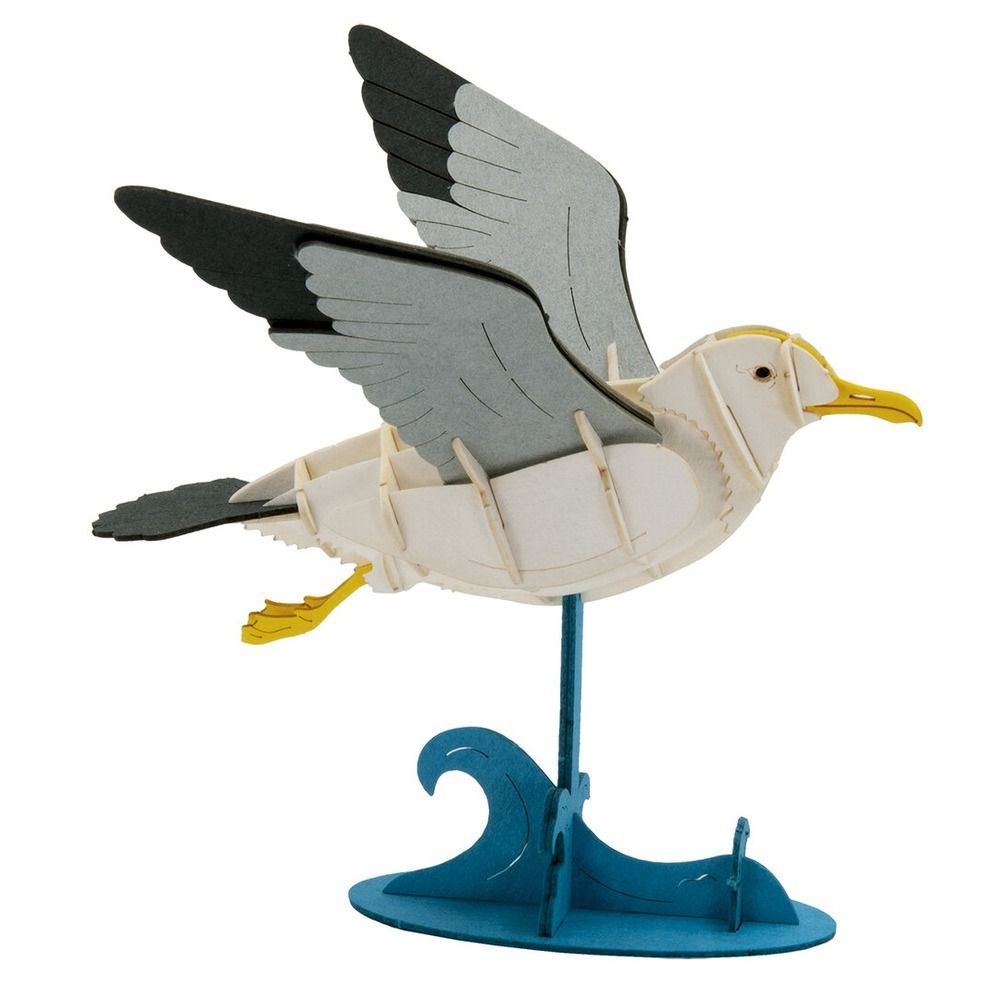 Maquette 3d en papier mouette