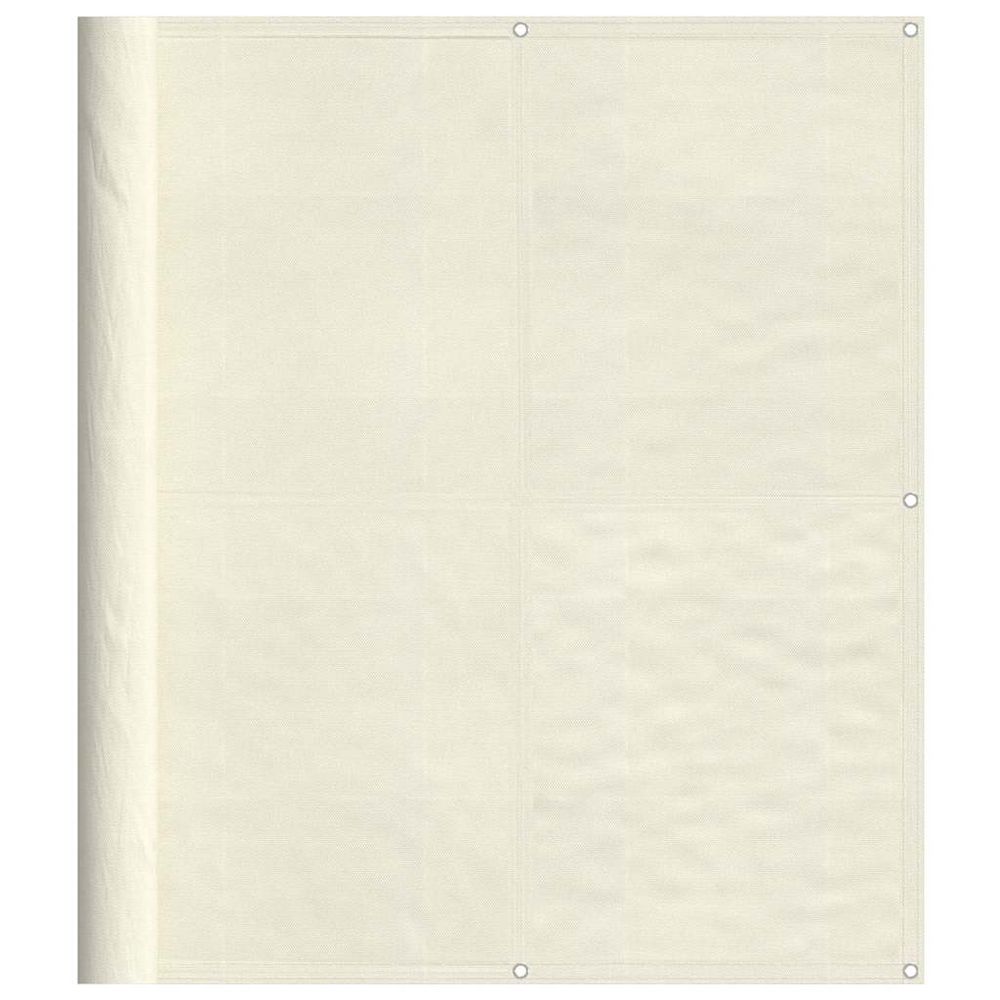 Écran de balcon crème 120x700 cm 100% polyester oxford