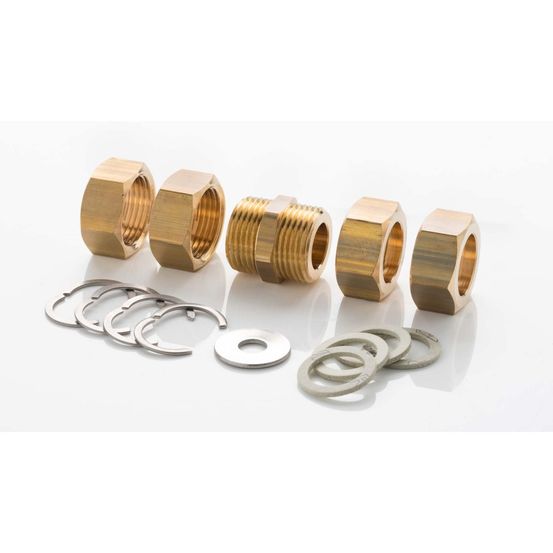 Nmc ensemble de raccords, ensemble de vis pour aeroline, dn25, acier inoxydable