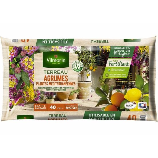 Terreau agrumes plantes méditerranéennes - 40 l