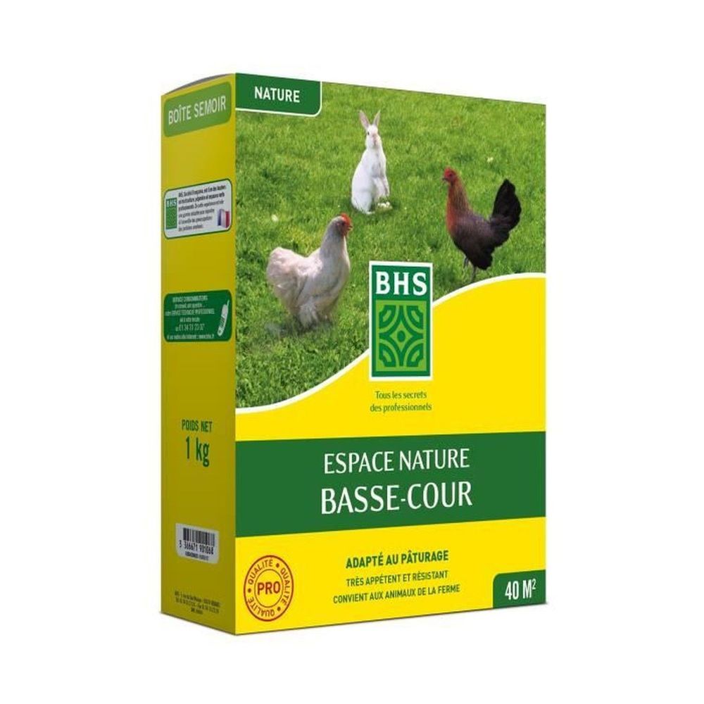 Gazon espace nature basse cour - 1 kg