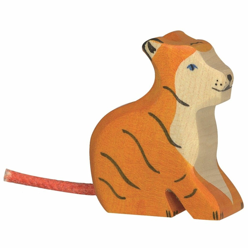 Figurine petit tigre, assis