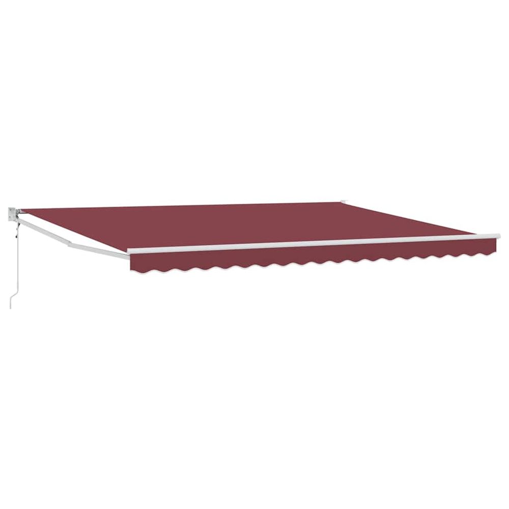 Auvent rétractable automatique bordeaux 450x300 cm