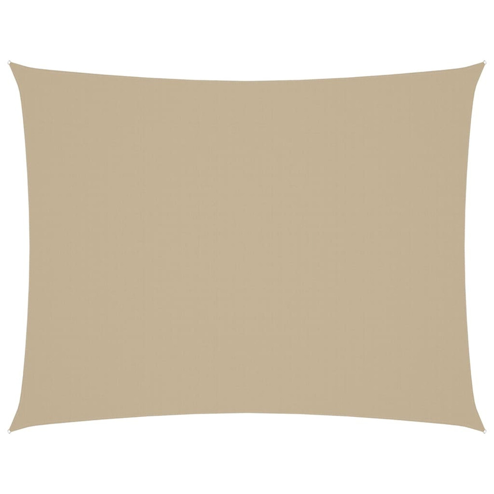 Voile de parasol tissu oxford rectangulaire 2x3 m beige