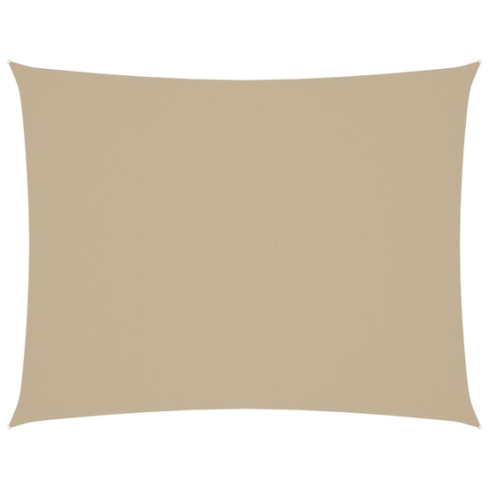 Voile de parasol tissu oxford rectangulaire 2x3 m beige