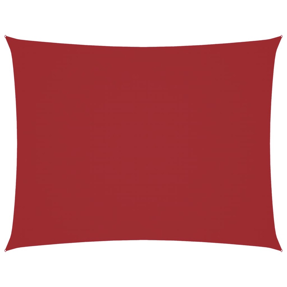 Voile de parasol tissu oxford rectangulaire 3x4 m rouge