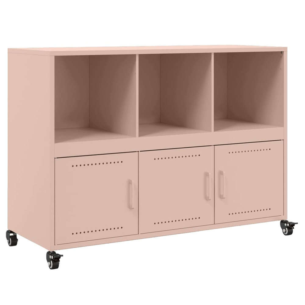 Buffet rose 100,5x39x72 cm acier