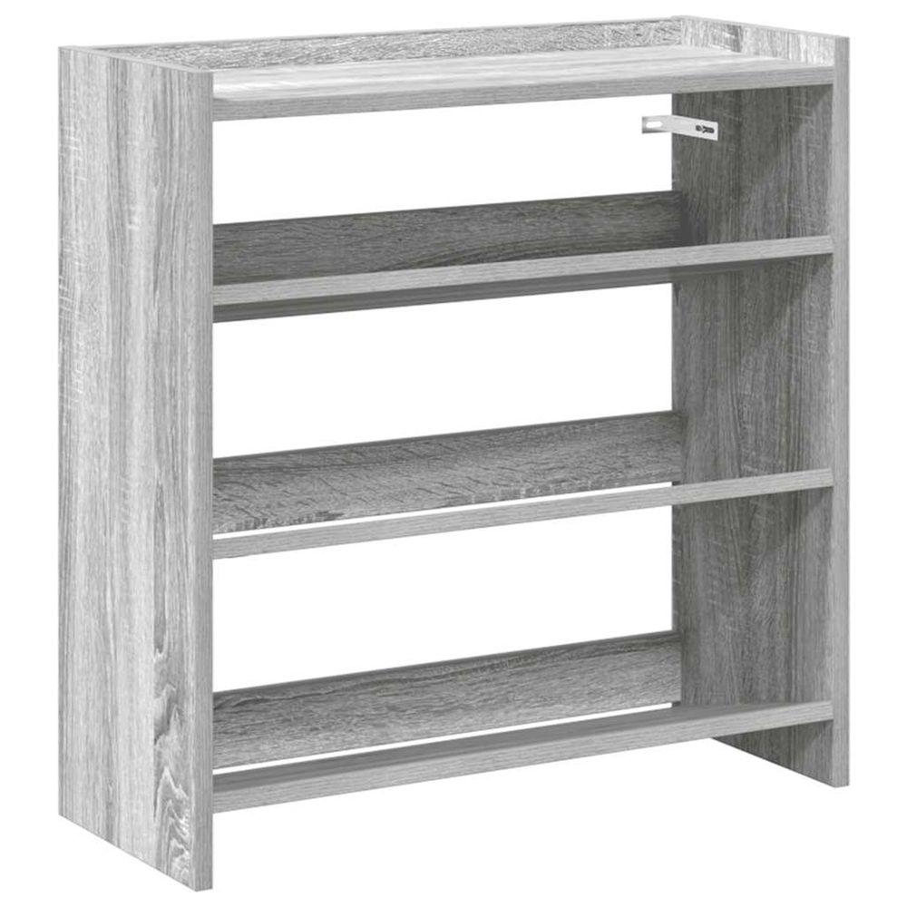 Étagère à chaussures sonoma gris 60x25x62 cm bois d'ingénierie