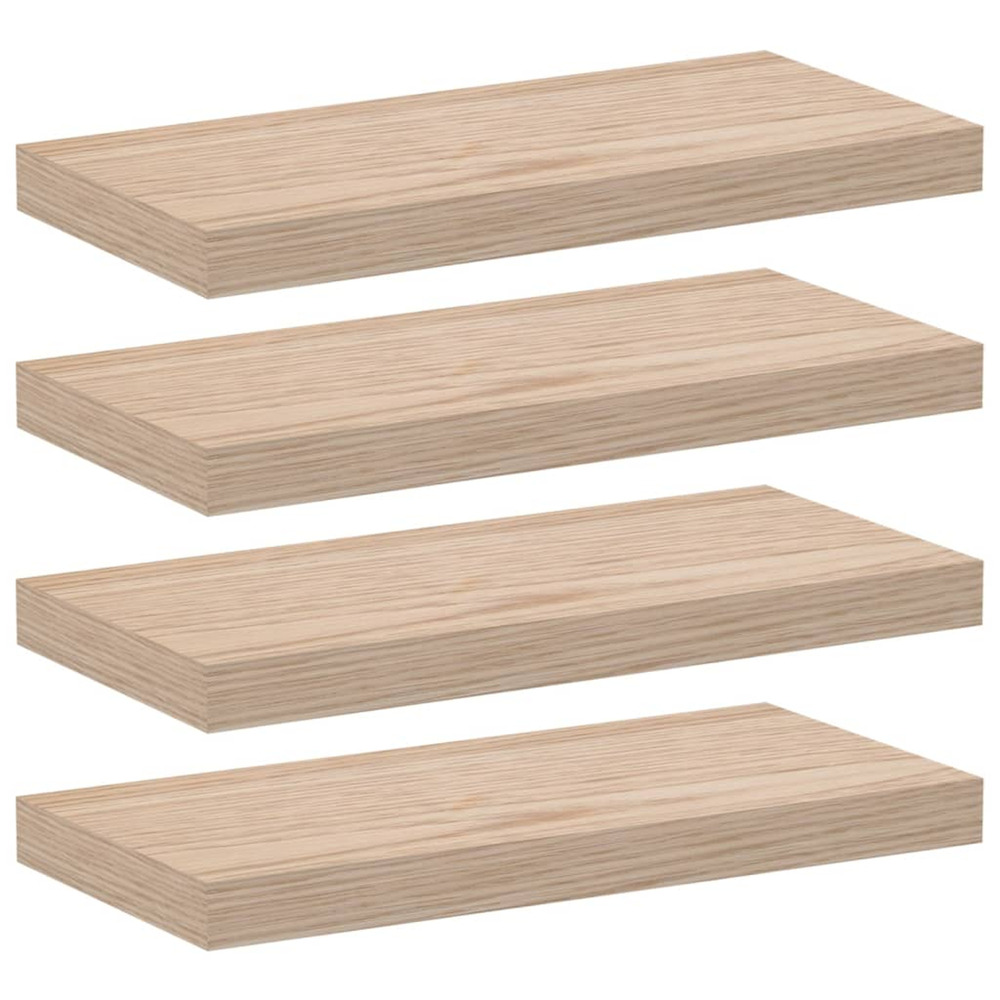 Étagères flottantes 4 pcs 50x23,5x4 cm bois d'ingénierie