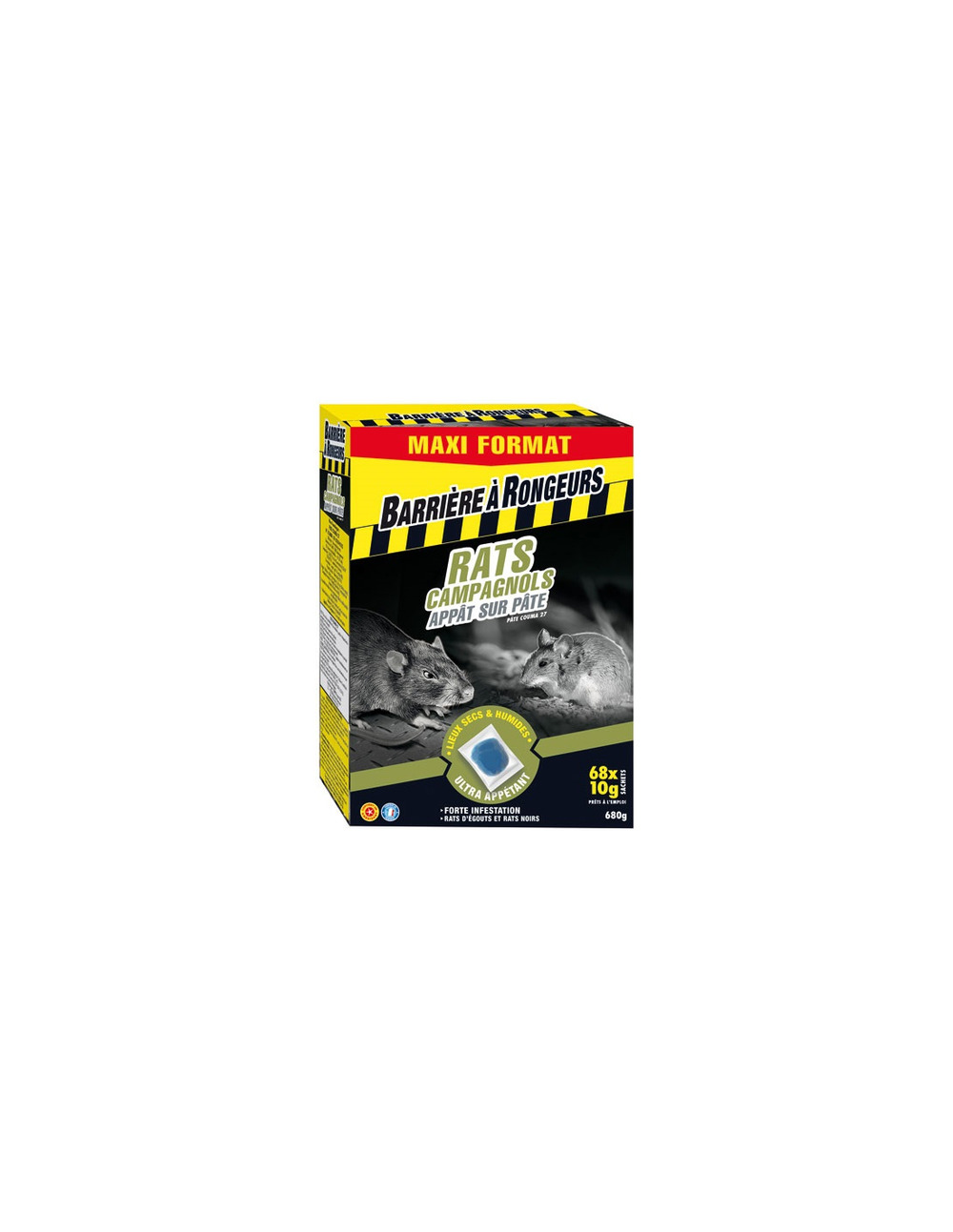 Rats campagnols appât pae 680g/nc - barriere a rongeurs