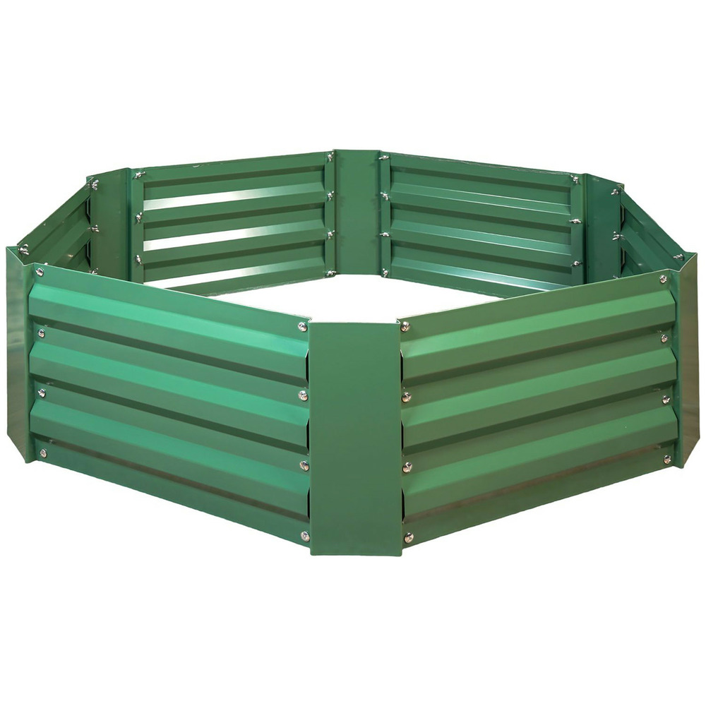 Jardinière surélevée en métal st helens home and garden gh532, revêtement antirouille, pour légumes, fruits, herbes, fleurs vert