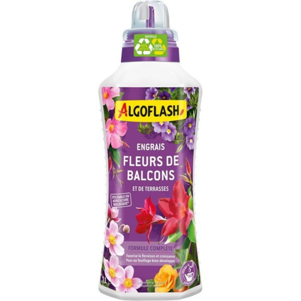 Engrais fleurs - - fleurs, terrasses & balcons - 1 l - uab