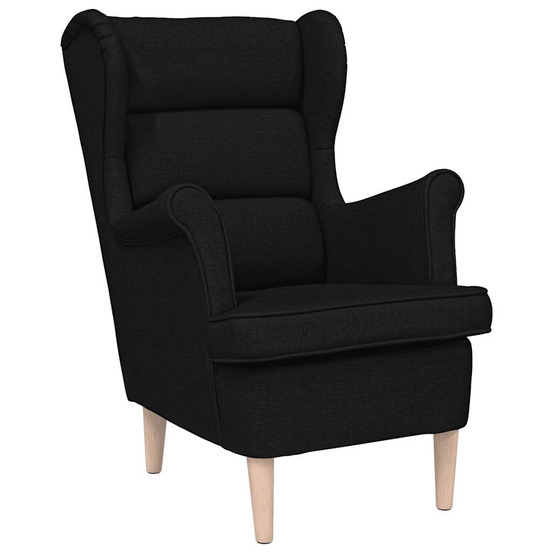 Fauteuil noir 74x84x100 cm tissu