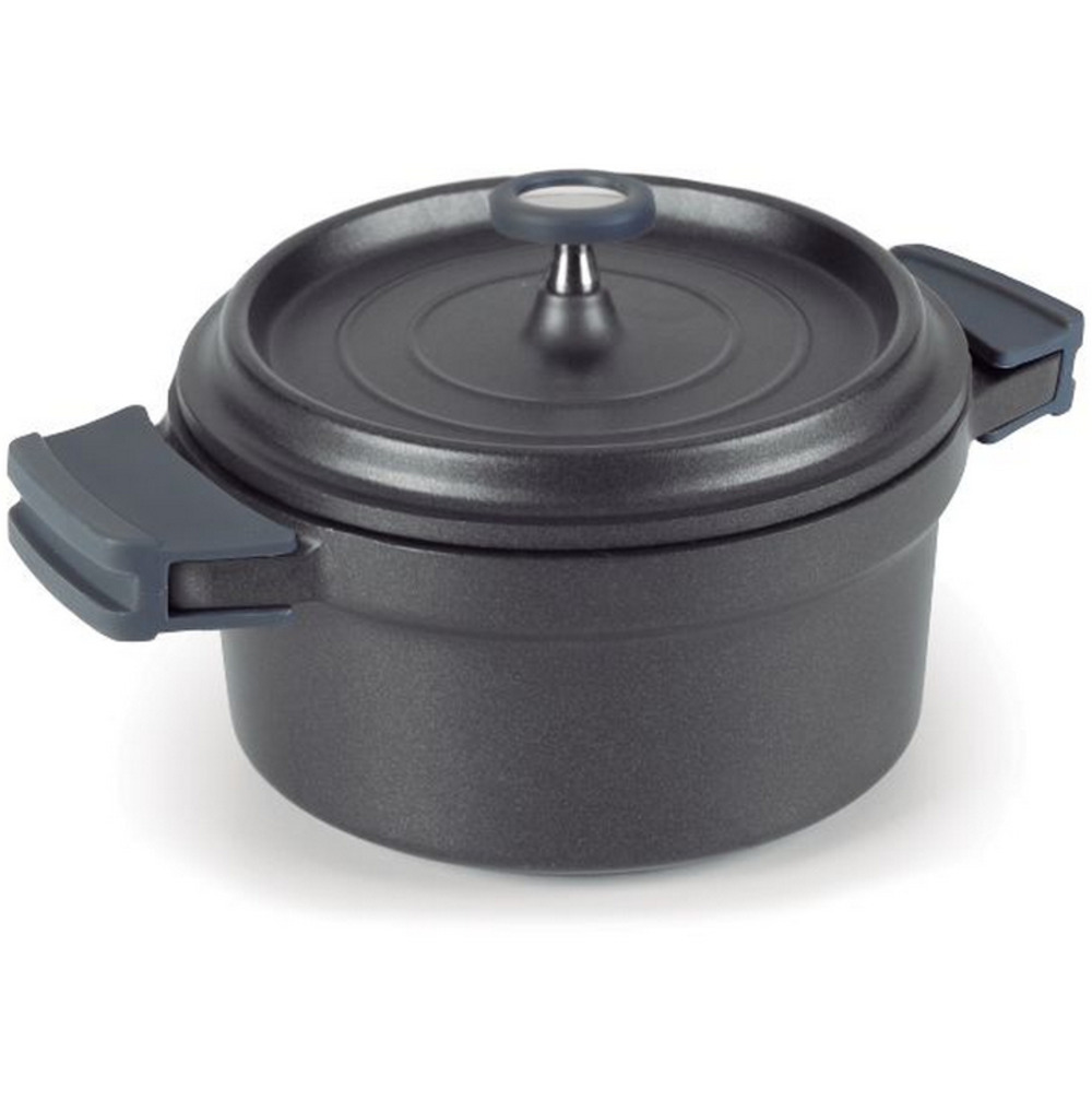 Cocotte ronde en fonte émaillée 24cm noir - 25925