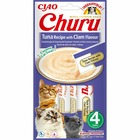 Collation pour chat inaba churu 4 x 14 g fruits de mer thon