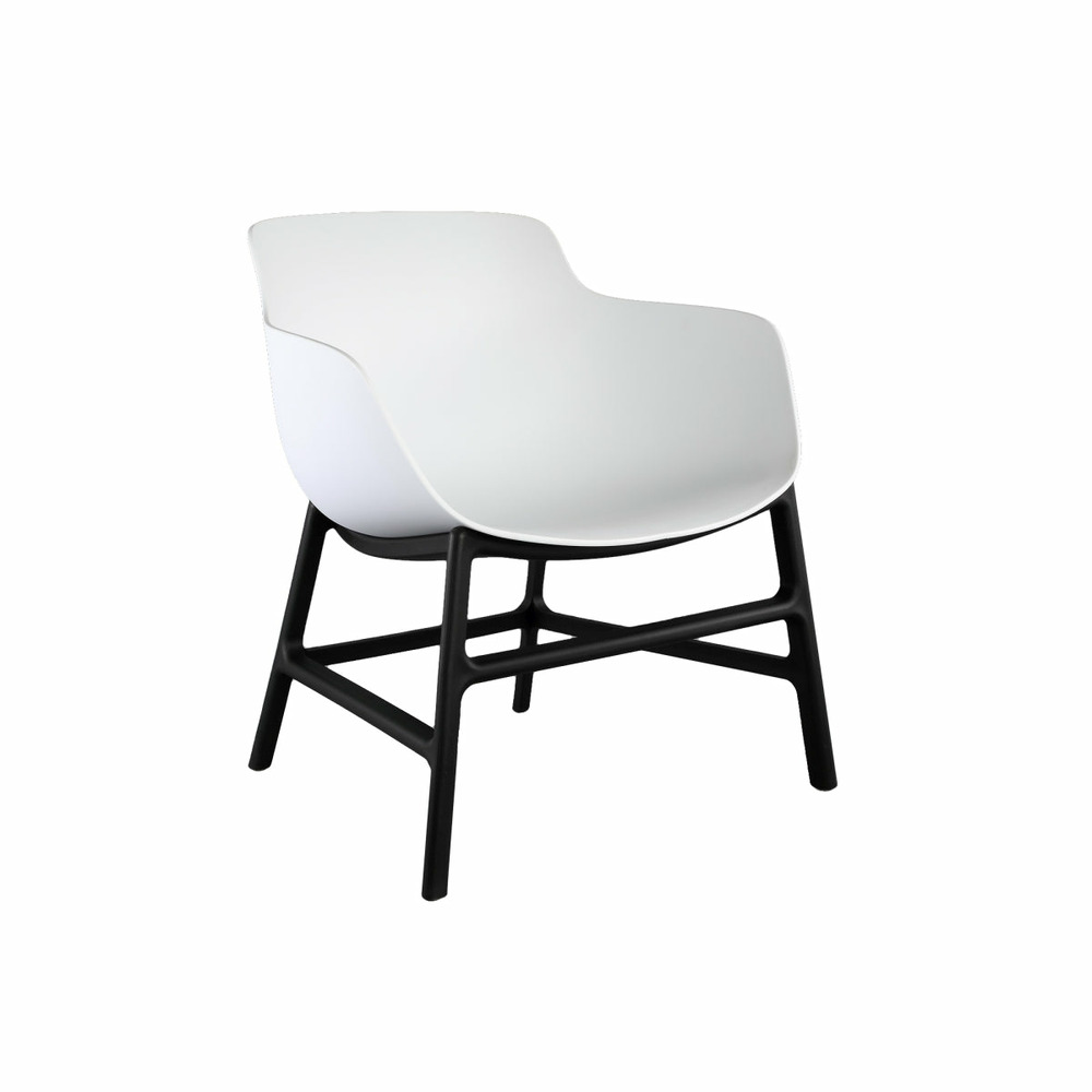 Ptmd chaise de jardin nicca - 63x62x48 cm - pe - blanc