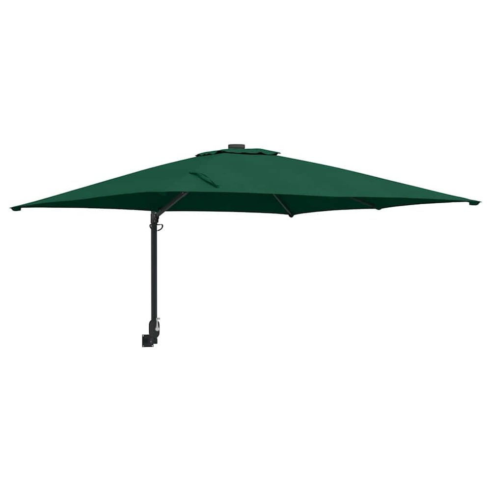 Parasol de jardin 248,5 x 247,5 x 160 cm polyester et acier
