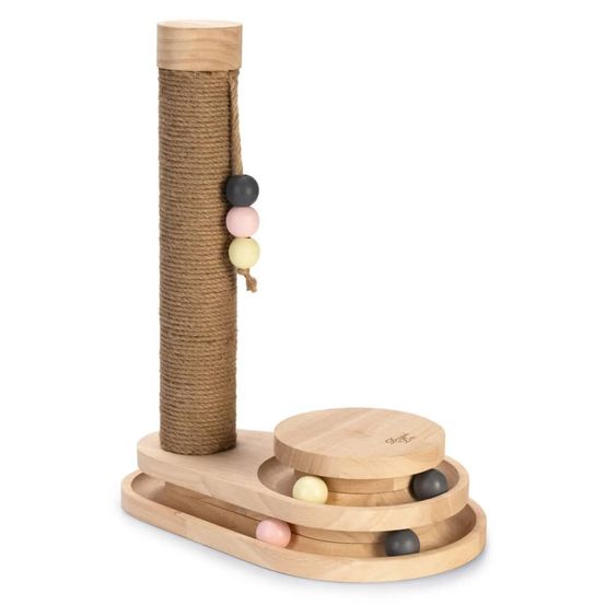 Griffoir pour chat inez 38x24,5x47,5 cm bois