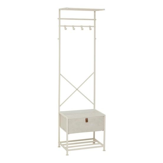 5five - dressing tissa 4 patères 1 tiroir beige