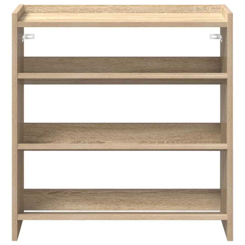 Étagère à chaussures chêne sonoma 60x25x62 cm bois d'ingénierie