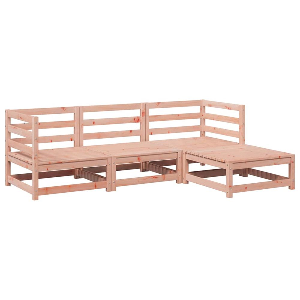 Salon de jardin 4 pcs bois massif sapin de douglas