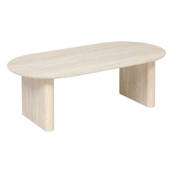 Table basse effet travertin