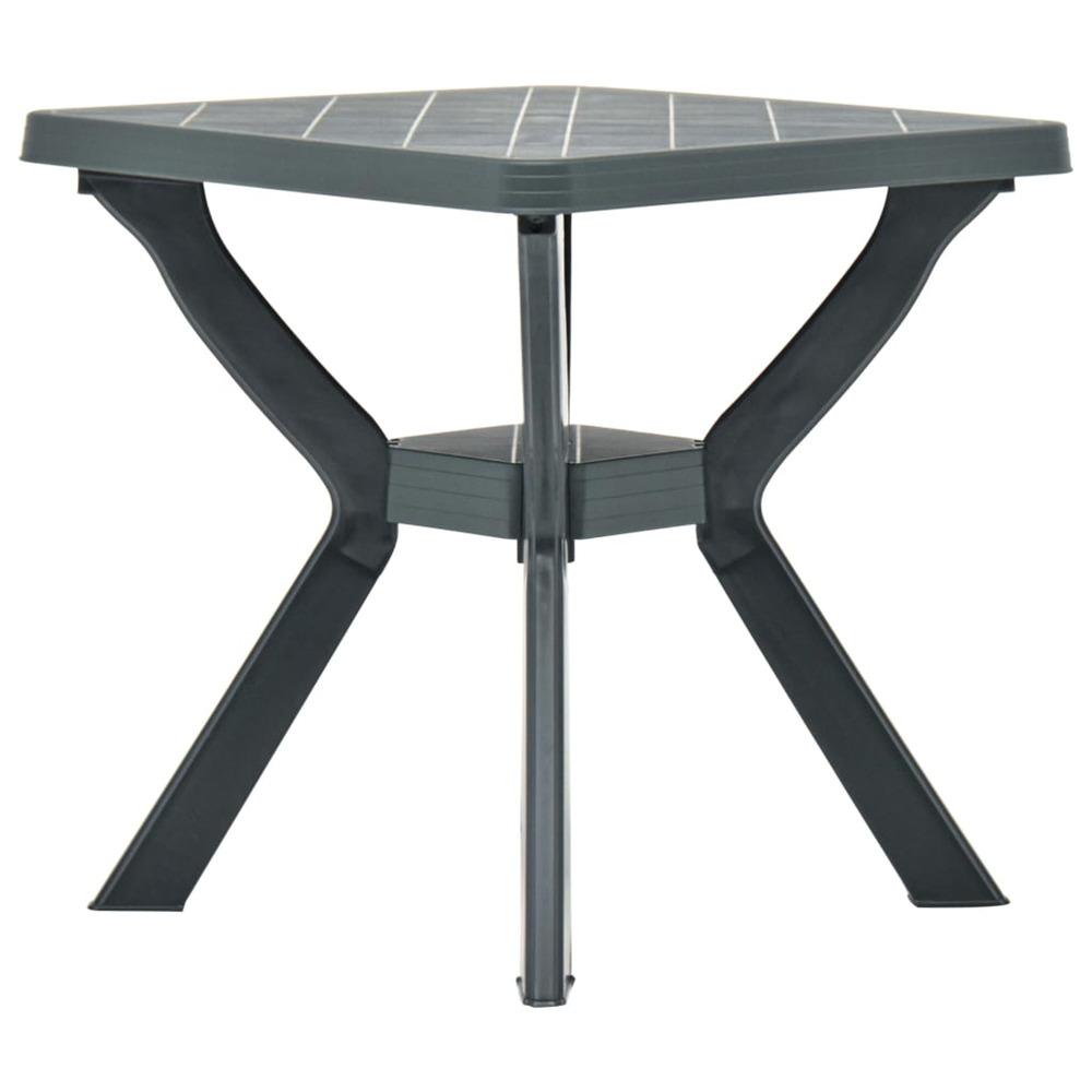 Table de bistro vert 70x70x72 cm plastique