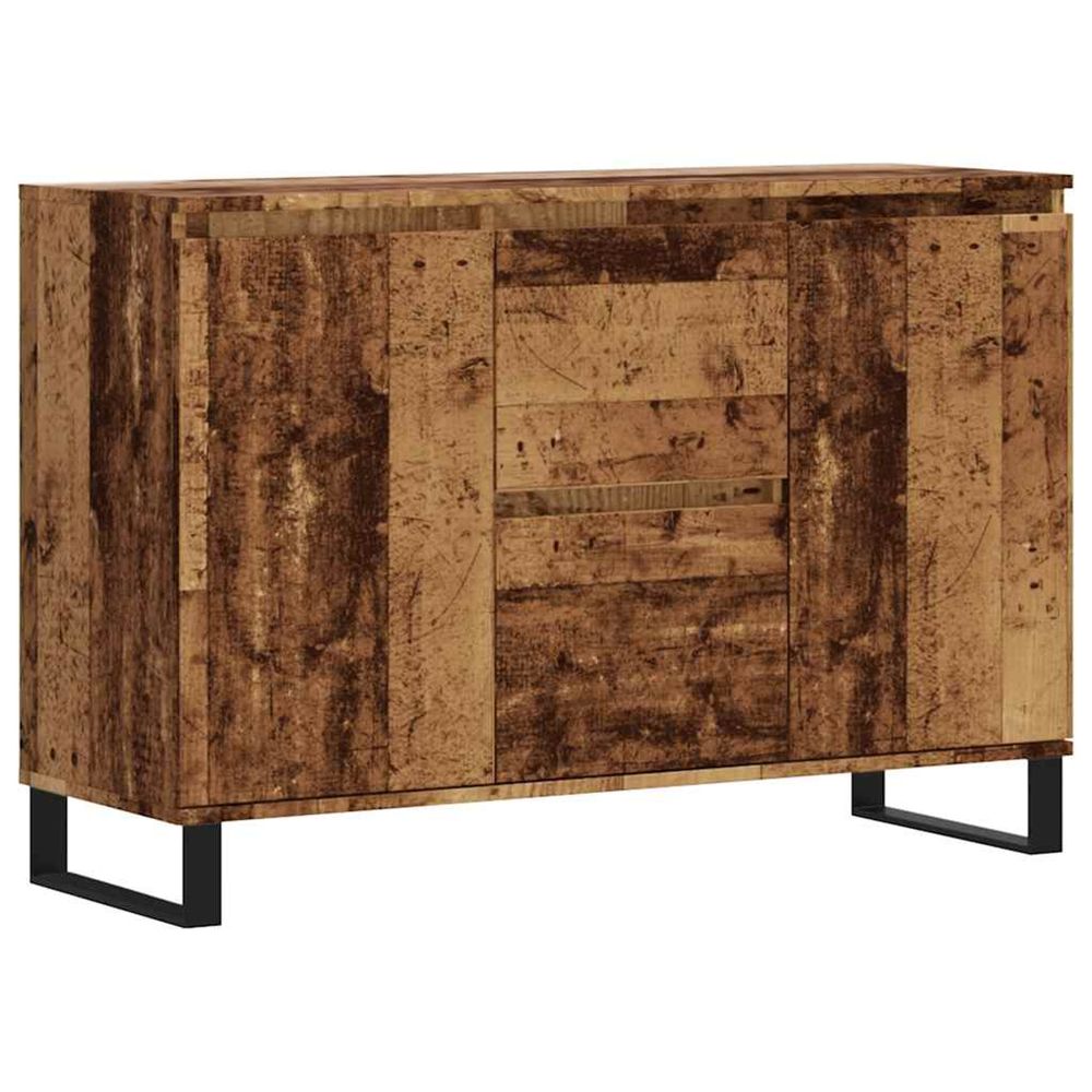 Buffet vieux bois 101,5x35x70 cm bois d’ingénierie