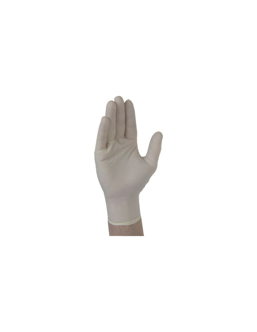 Gant latex fin a usage unique poudre boite de 100 gants taille 9-10