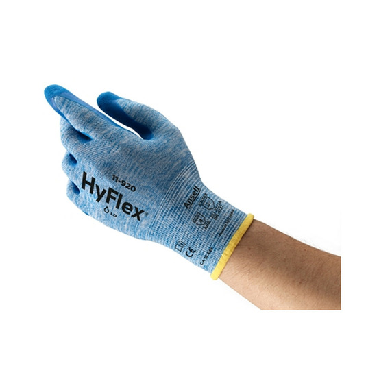 Gant manutention hyflex® enduit nitrile bleu t9 ansell 11 920 t9